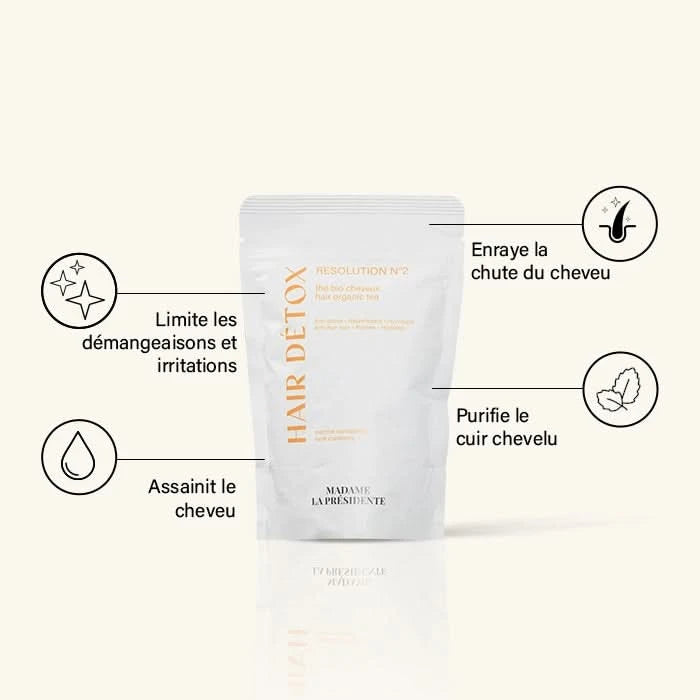MADAME LA PRESIDENTE – Thé Pousse Cheveux Détox Résolution n°2